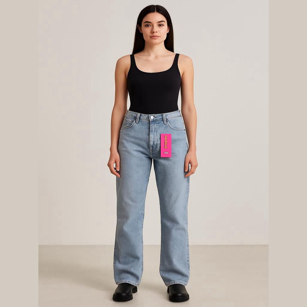Telepatía Baggy Jeans Women's Size 13/31 Light Blue Denim